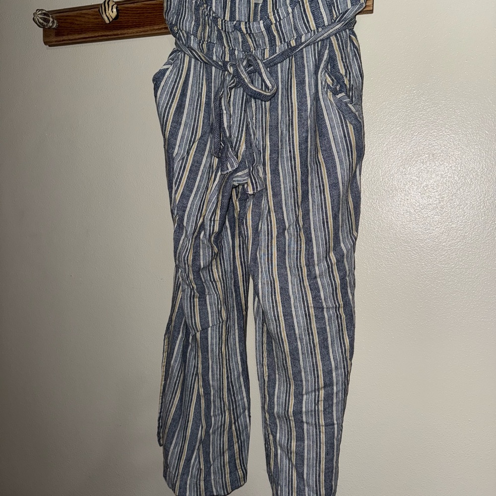 Indigo Rein Blue and White Striped Women's Pants